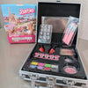 Barbie Girl Makeup Set in Suitcase – 13 Pcs Pretend Play Beauty Kit for Kids