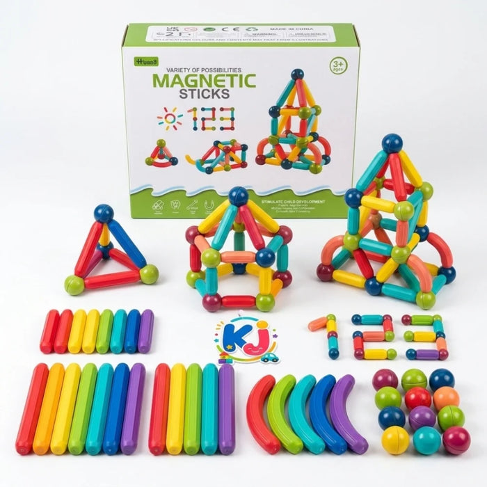 46 Pcs Magnetic Building Blocks Educational Construction Toy for Kids