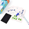 ABC, 123 & Addition Subtraction Write-and-Wipe Learning Cards for Kids