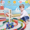 Automatic Domino Train Toy with 60 Dominoes – STEM Building & Educational Toy for Kids