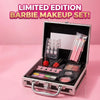 Barbie Girl Makeup Set in Suitcase – 13 Pcs Pretend Play Beauty Kit for Kids