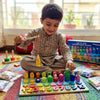 6-in-1 Learning Activity Board – Montessori Educational Toy for Kids
