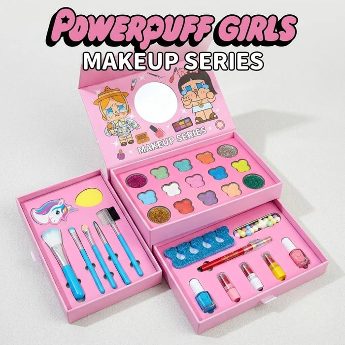 Kids Makeup Beauty Play Set – Pretend Makeup Kit with Brushes & Accessories