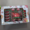 Tea Set Metal Pretend Play for Kids – 14-Piece Watermelon Tea Party Toy