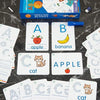 ABC, 123 & Addition Subtraction Write-and-Wipe Learning Cards for Kids